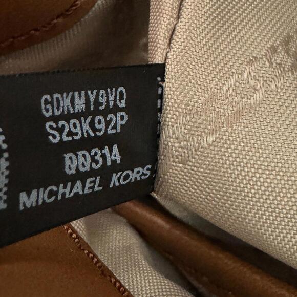 MICHAEL Michael Kors Brown Luggage Logo Parker Medium Convertible Chain Bag New - Picture 12 of 12